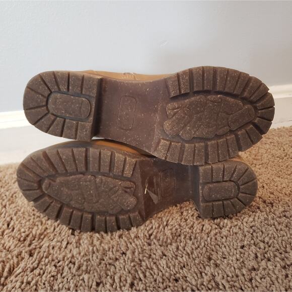 Kork-ease korks esmerelda chunky heel suede ankle boot y2k tan 7 - Picture 6 of 9